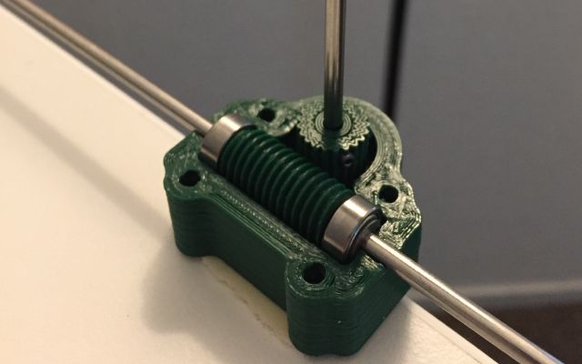 Worm gearbox design